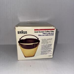 Braun UGSF4, #4 Gold Screen Reusable Coffee Filter, New Old Stock